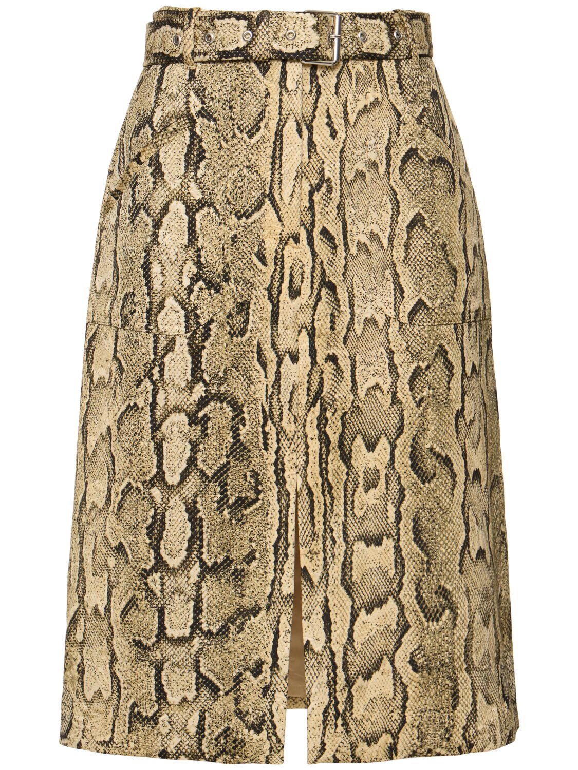 Jupe En Jacquard Imprimé Serpent Sheraz - DRIES VAN NOTEN - Modalova