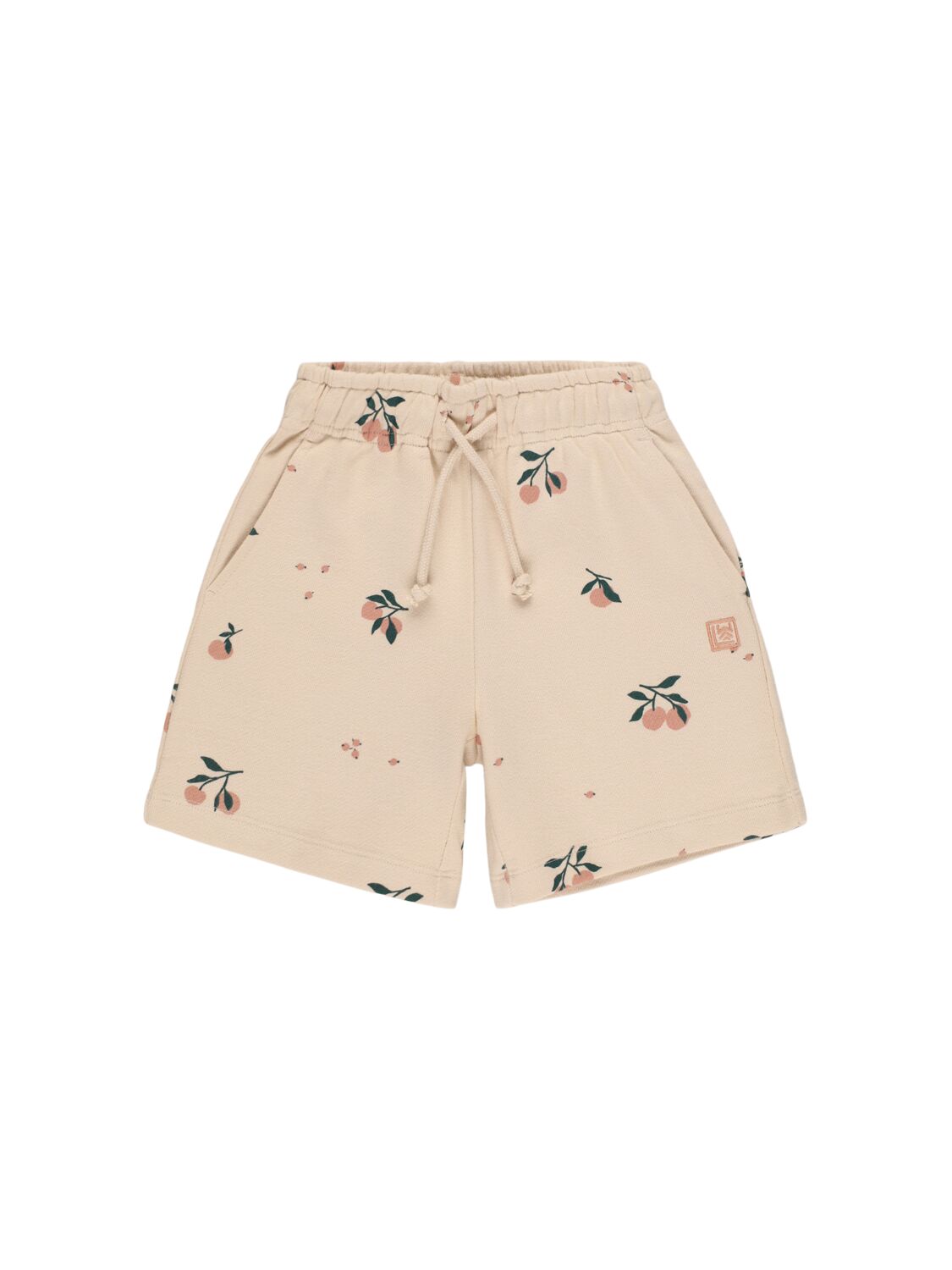 Liewood Printed Cotton Sweat Shorts In Multicolor