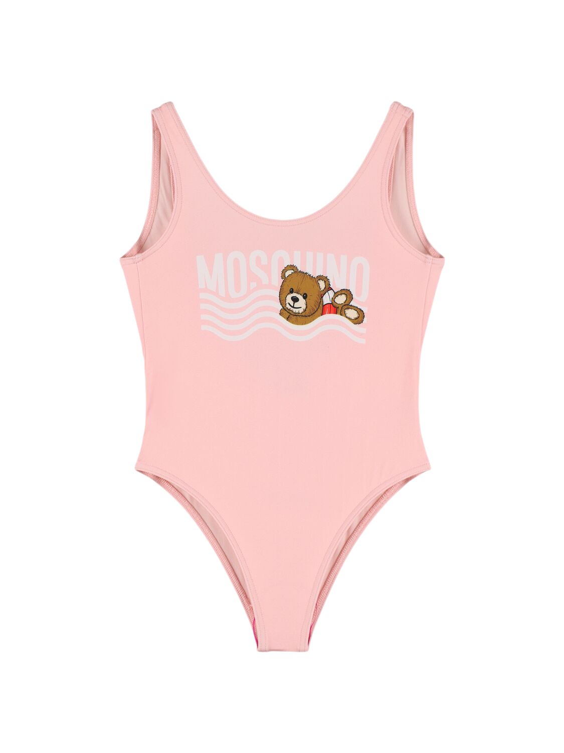Moschino Printed One-piece Swimsuit In Multi