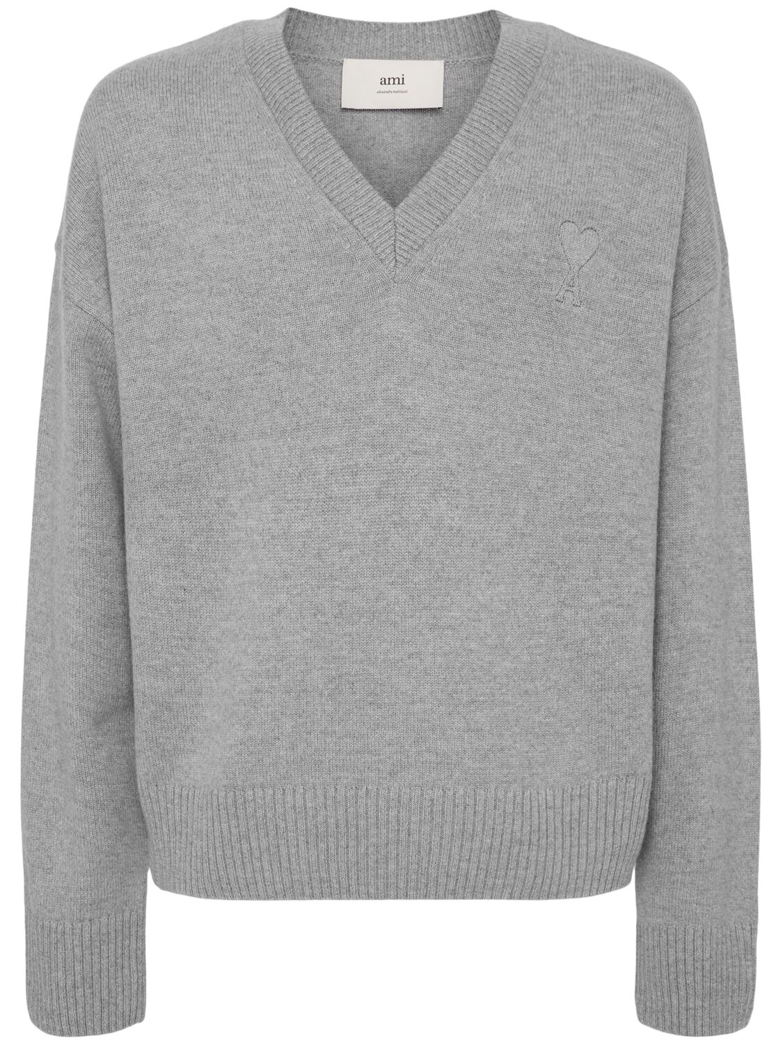 Wool & Cashmere Knit V Neck Sweater