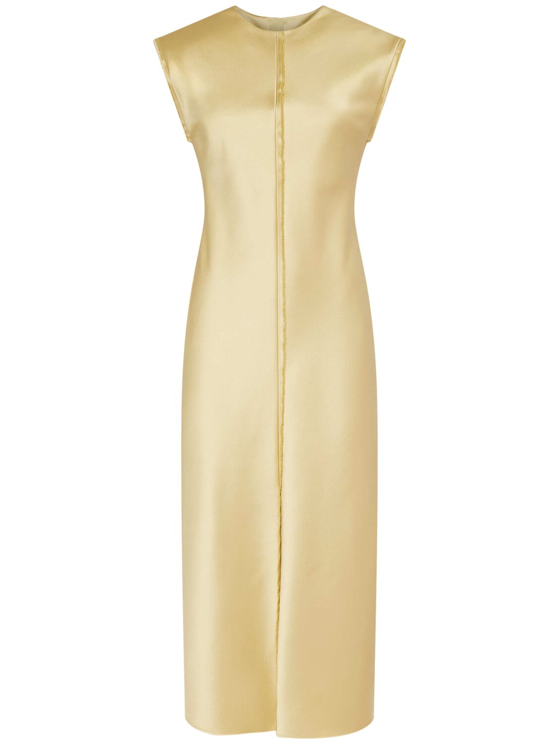 Satin Sleeveless Midi Dress