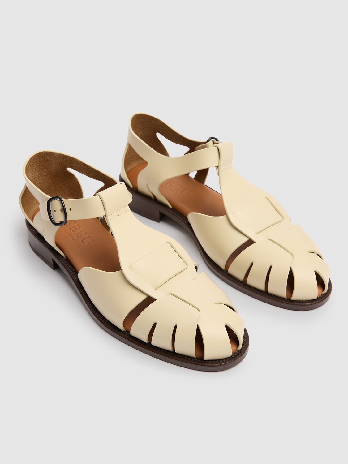 HEREU 20MM PESCA LEATHER SANDALS 