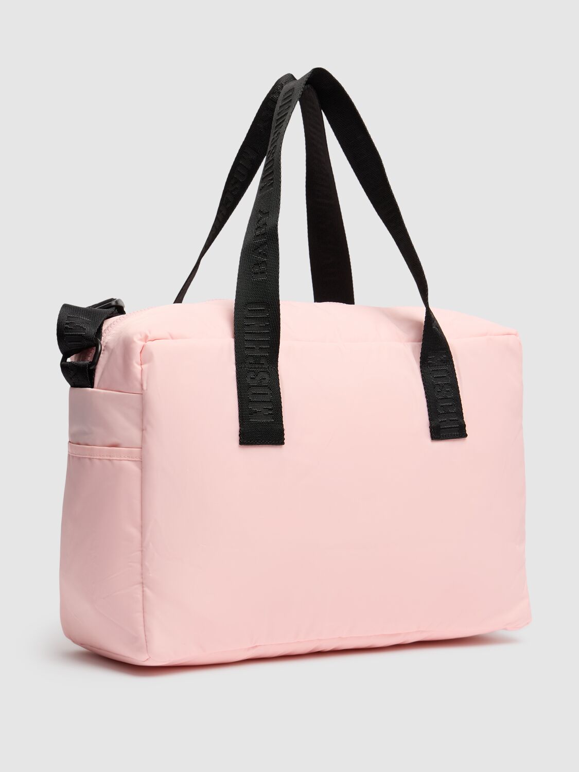 Moschino Cotton Jersey Changing Bag & Mat In Pink