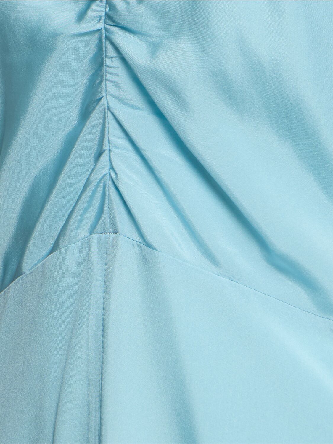 Shop Forte Forte Habotai Silk Slip Dress In Light Blue
