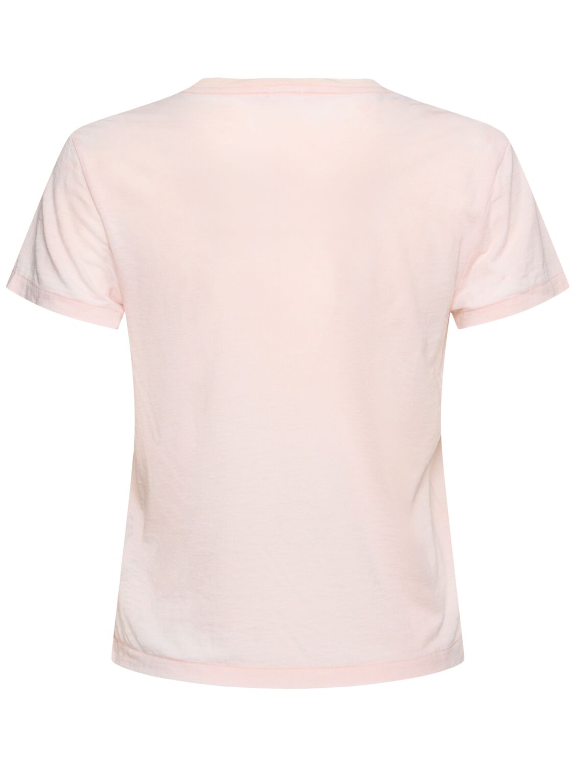 Re/done Classic Snoopy Printed Jersey T-shirt In Pink