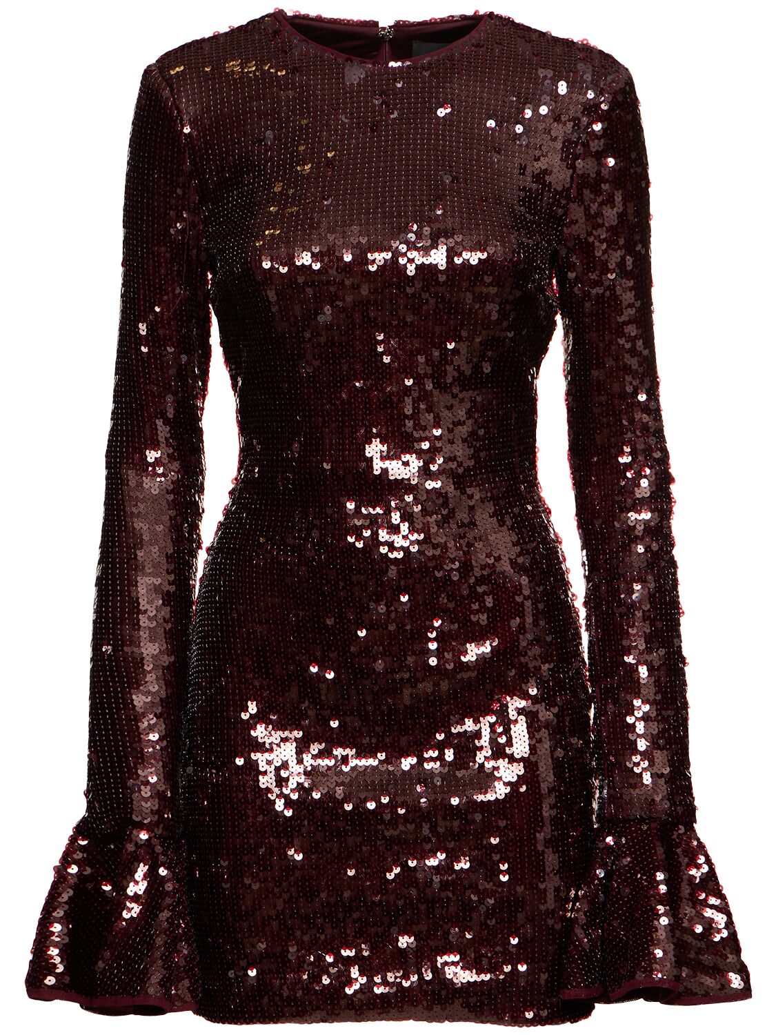 Sequined Long Sleeve Mini Dress