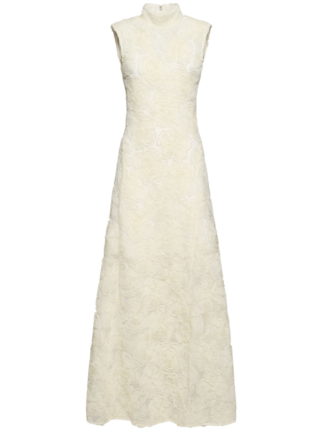 Flower Mesh Maxi Dress