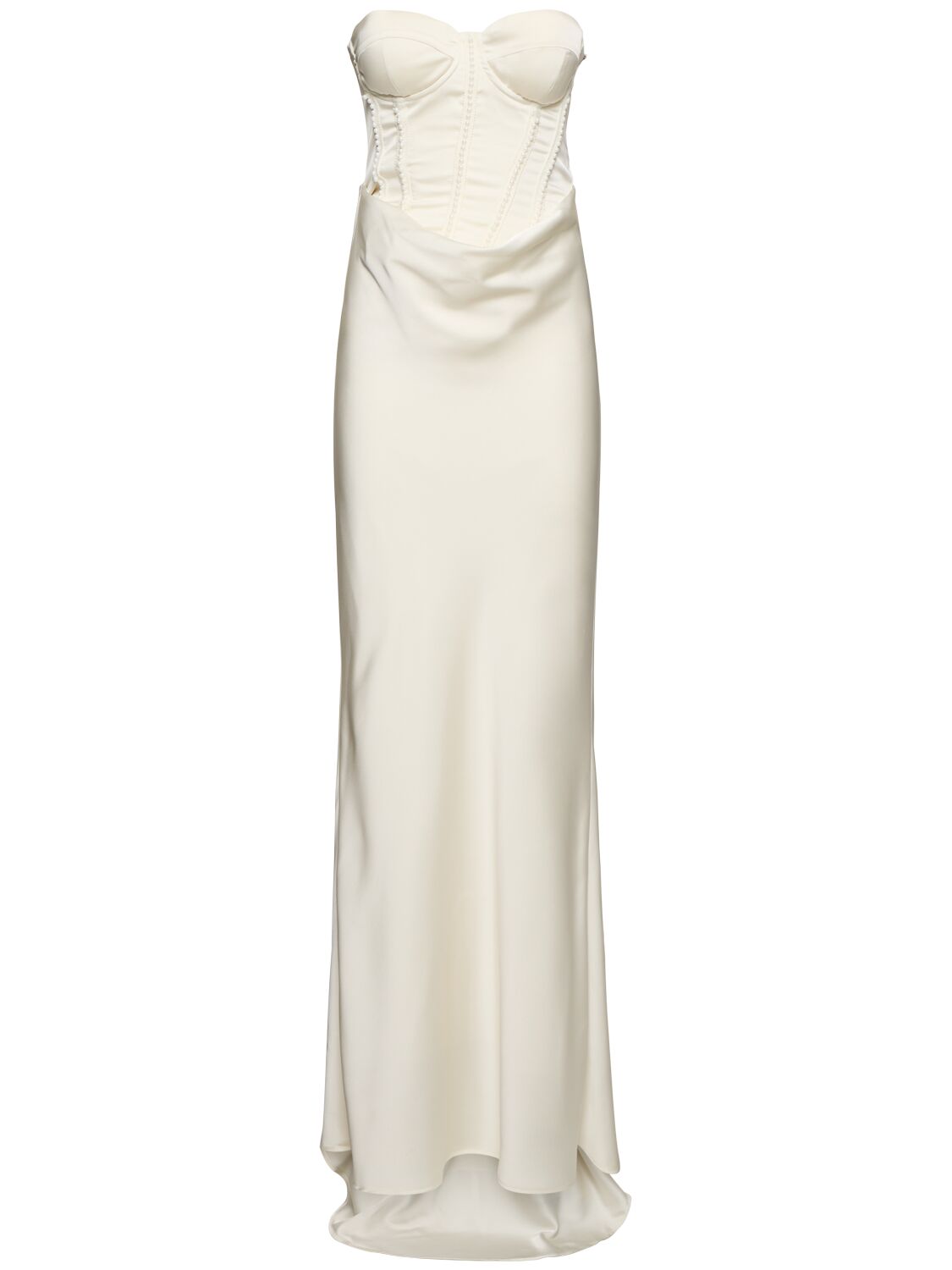 Embellished Satin Corset Dress