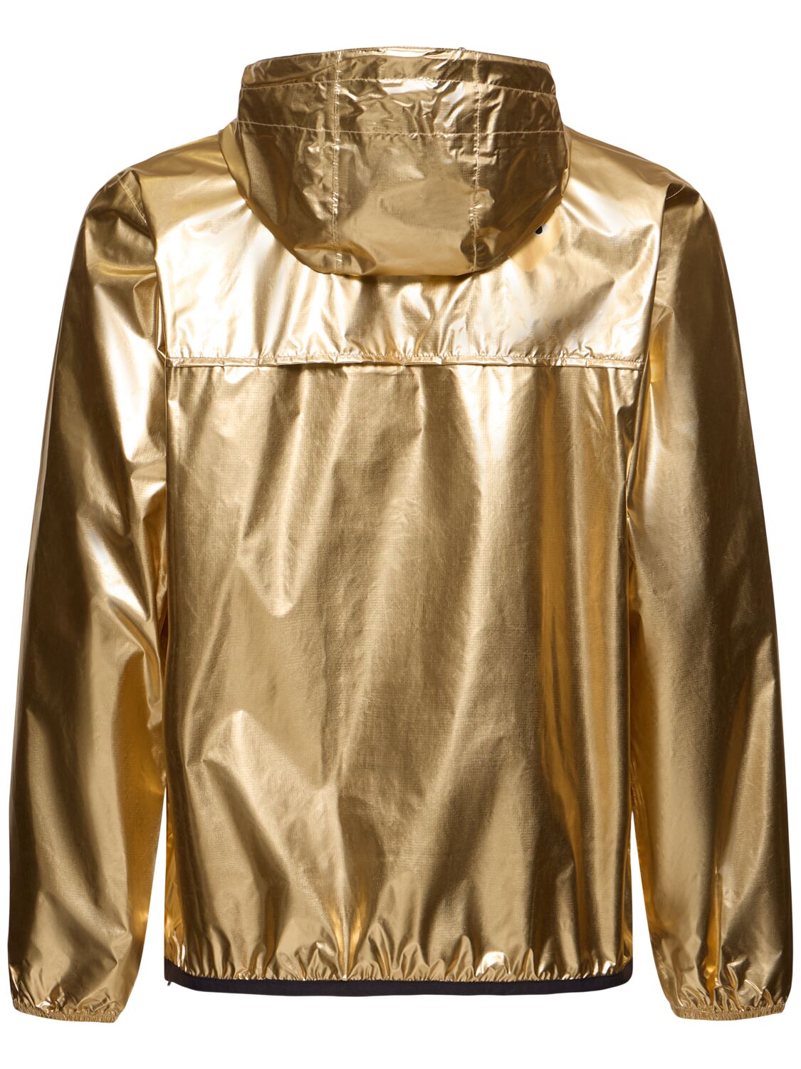 Comme Des Garçons Play K-way Gold Emblem Full Zip Jacket In Gold