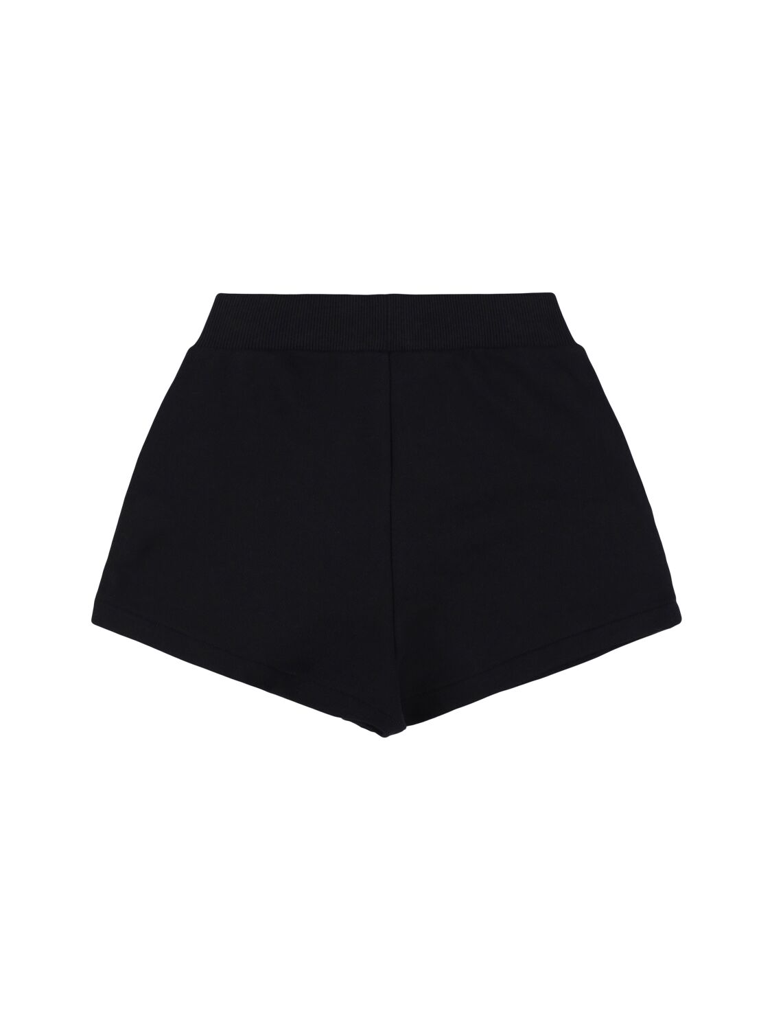 Balmain Organic Cotton Sweat Shorts In Black