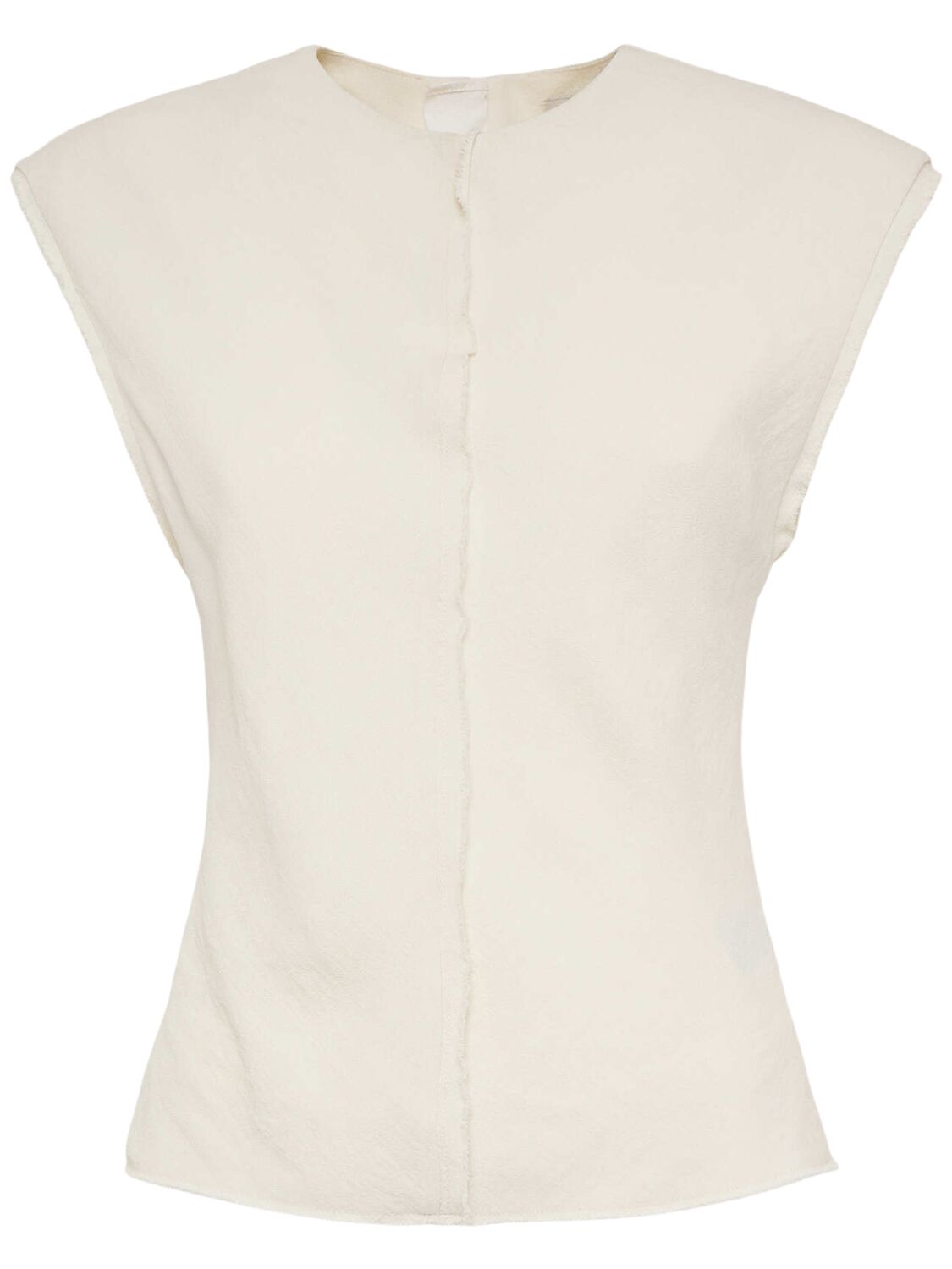 Sleeveless Viscose Top - AMI PARIS - Modalova
