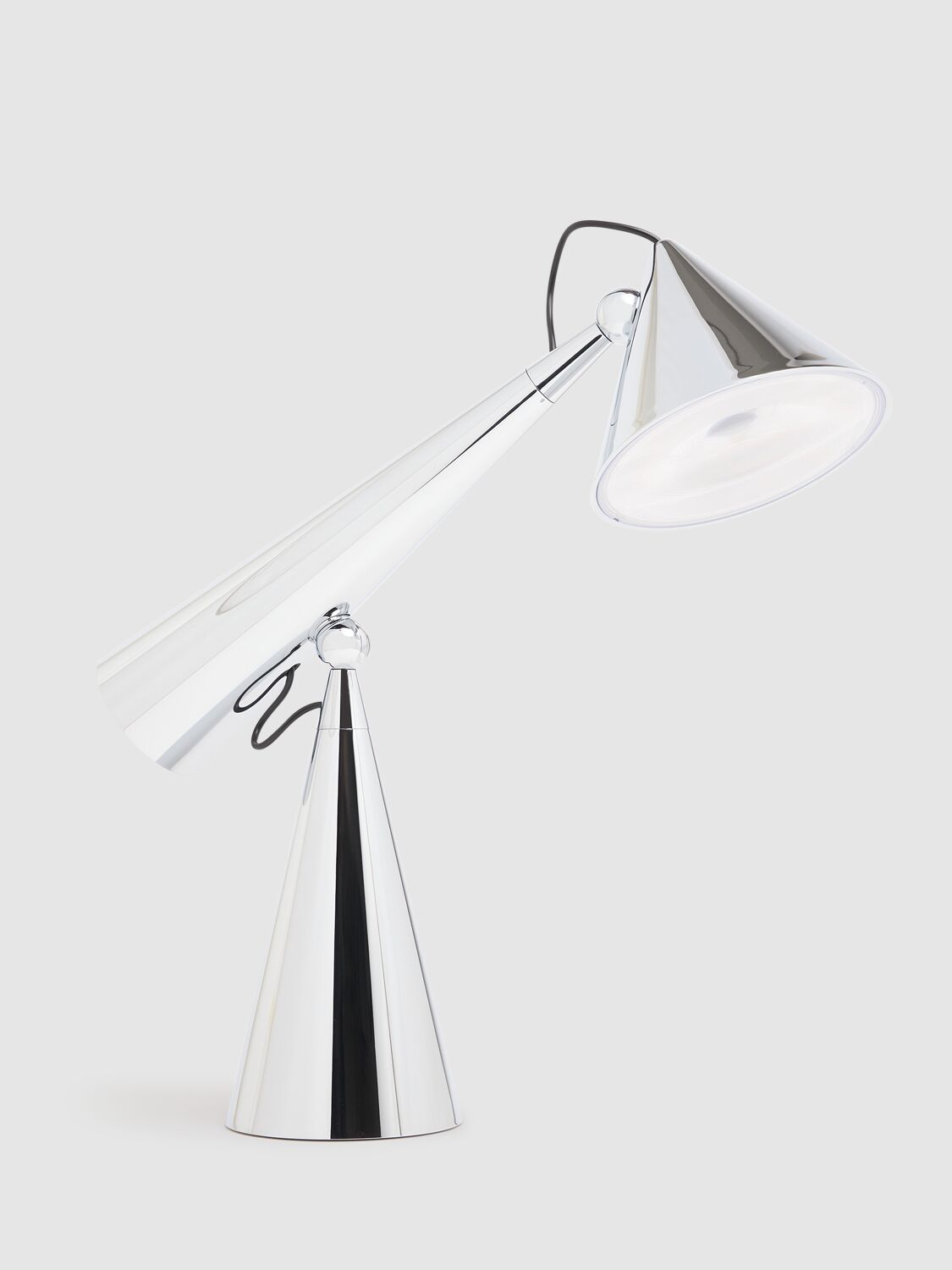 Tom Dixon Pose Task Silver Led Table Lamp In Silver