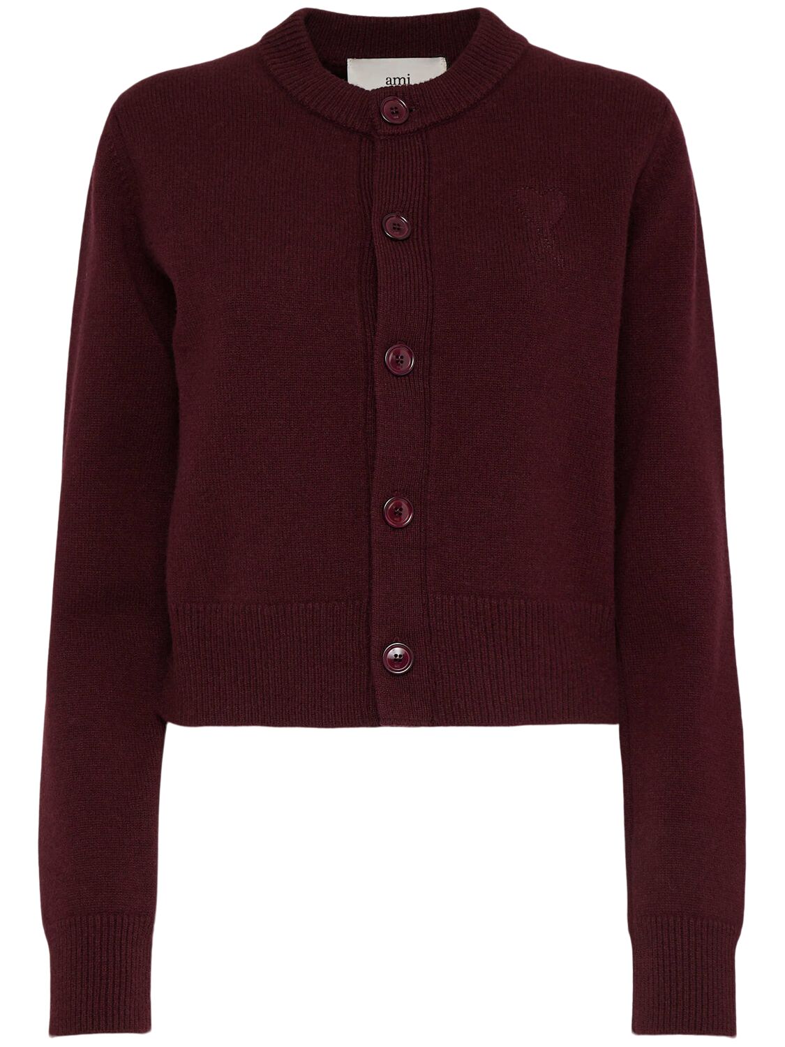 Ami Alexandre Mattiussi Wool & Cashmere Knit Cardigan