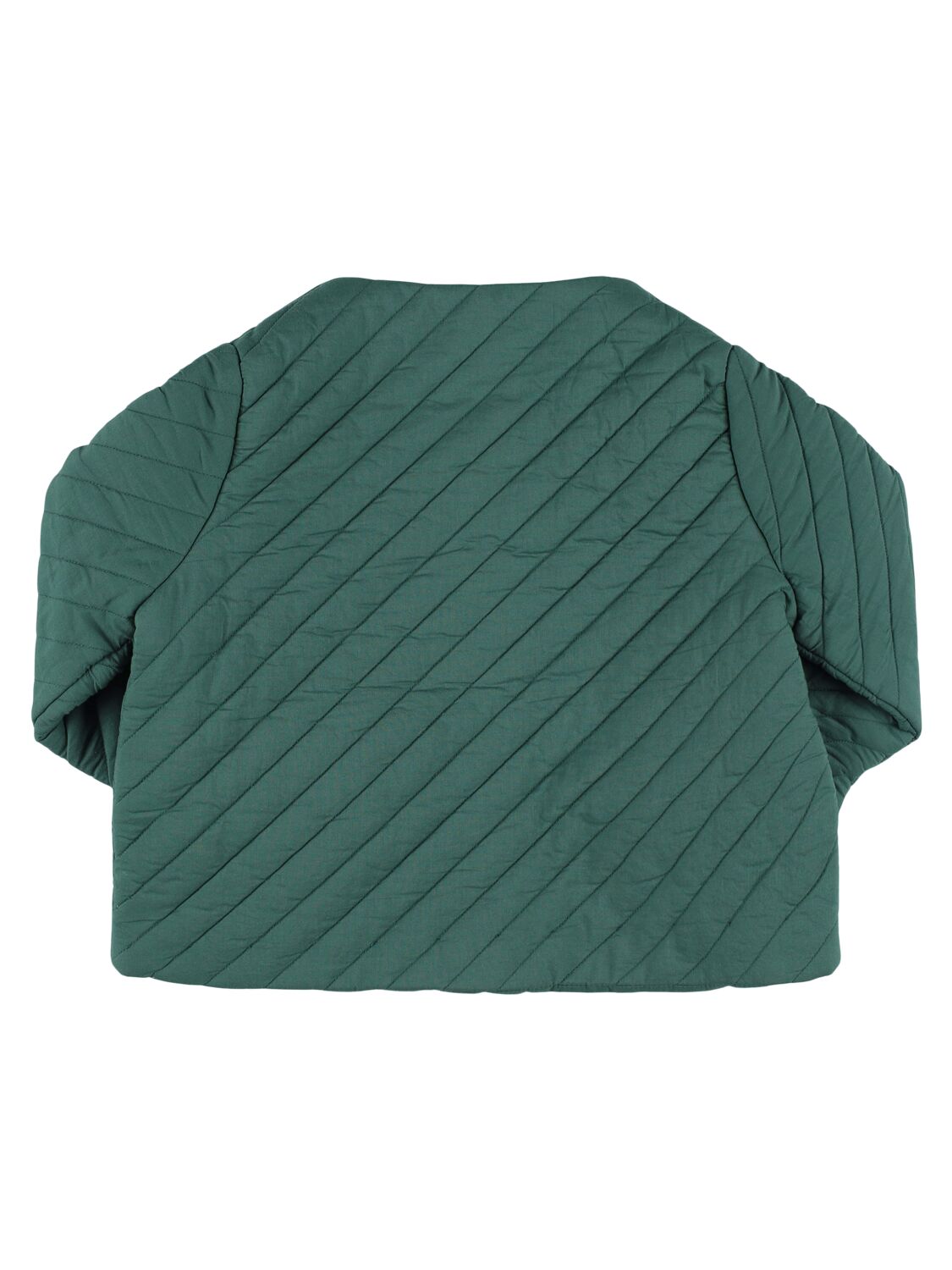 Louise Misha Embroidered Cotton Quilted Jacket In Dark Green