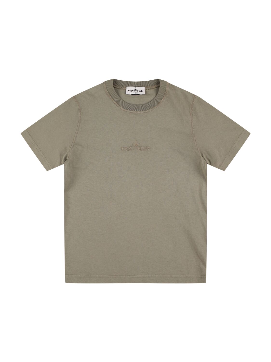 Stone Island Junior Cotton Jersey T-shirt In Light Green