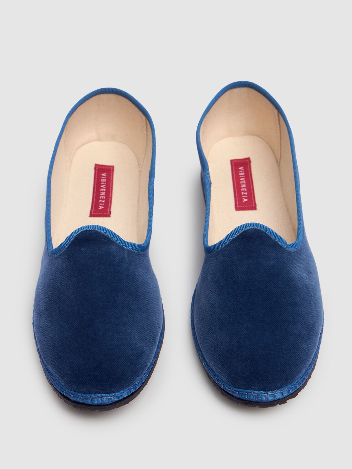 VIBI VENEZIA 10MM DELFINA VELVET SLIPPERS 