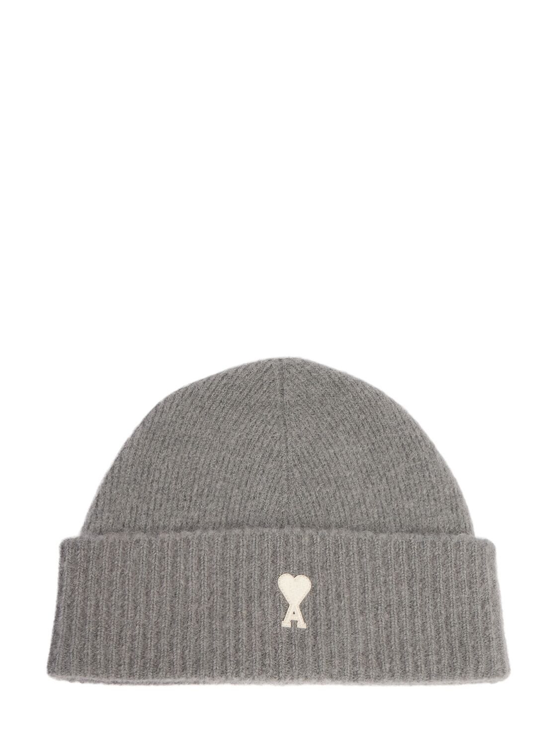 Embroidered Logo Beanie - AMI PARIS - Modalova