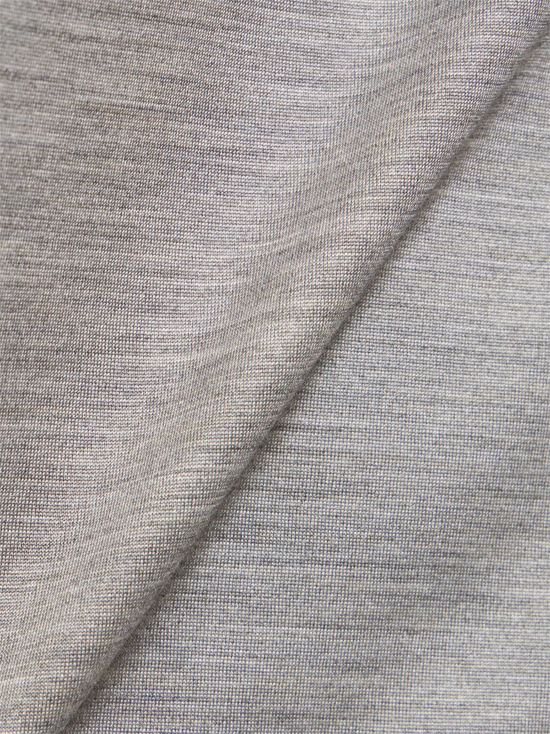 Carven Gray Silk Jersey Tank Top In Grey
