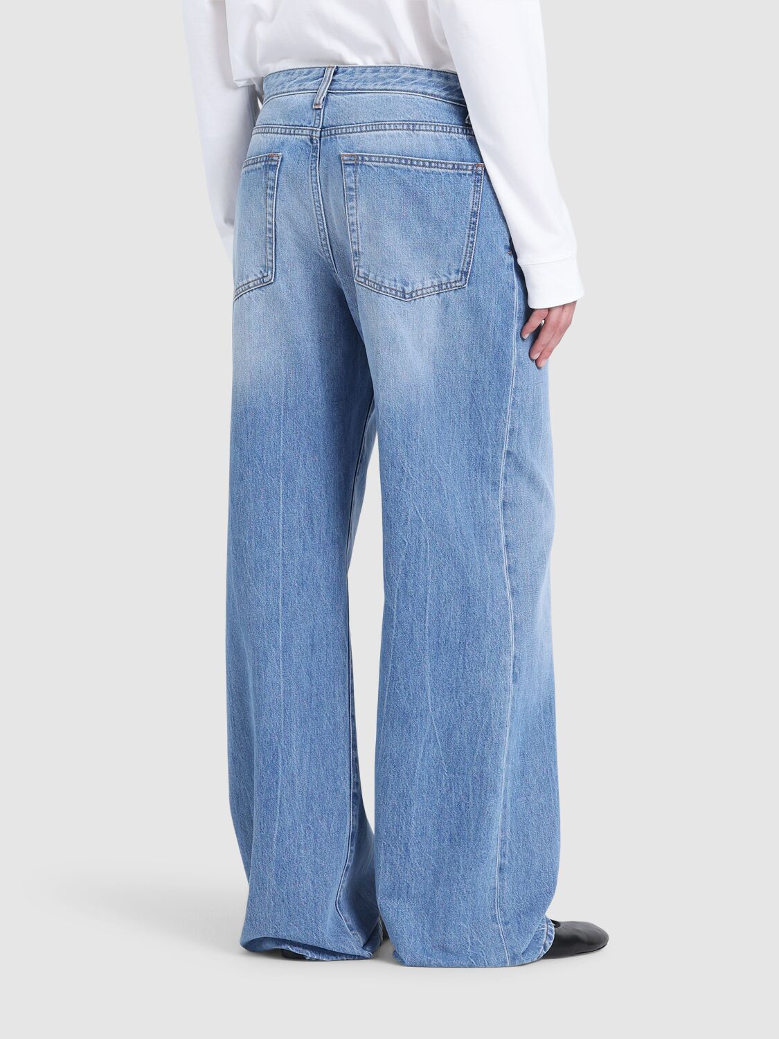 The Row Eglitta Mid Rise Boyfriend Jeans In Blue