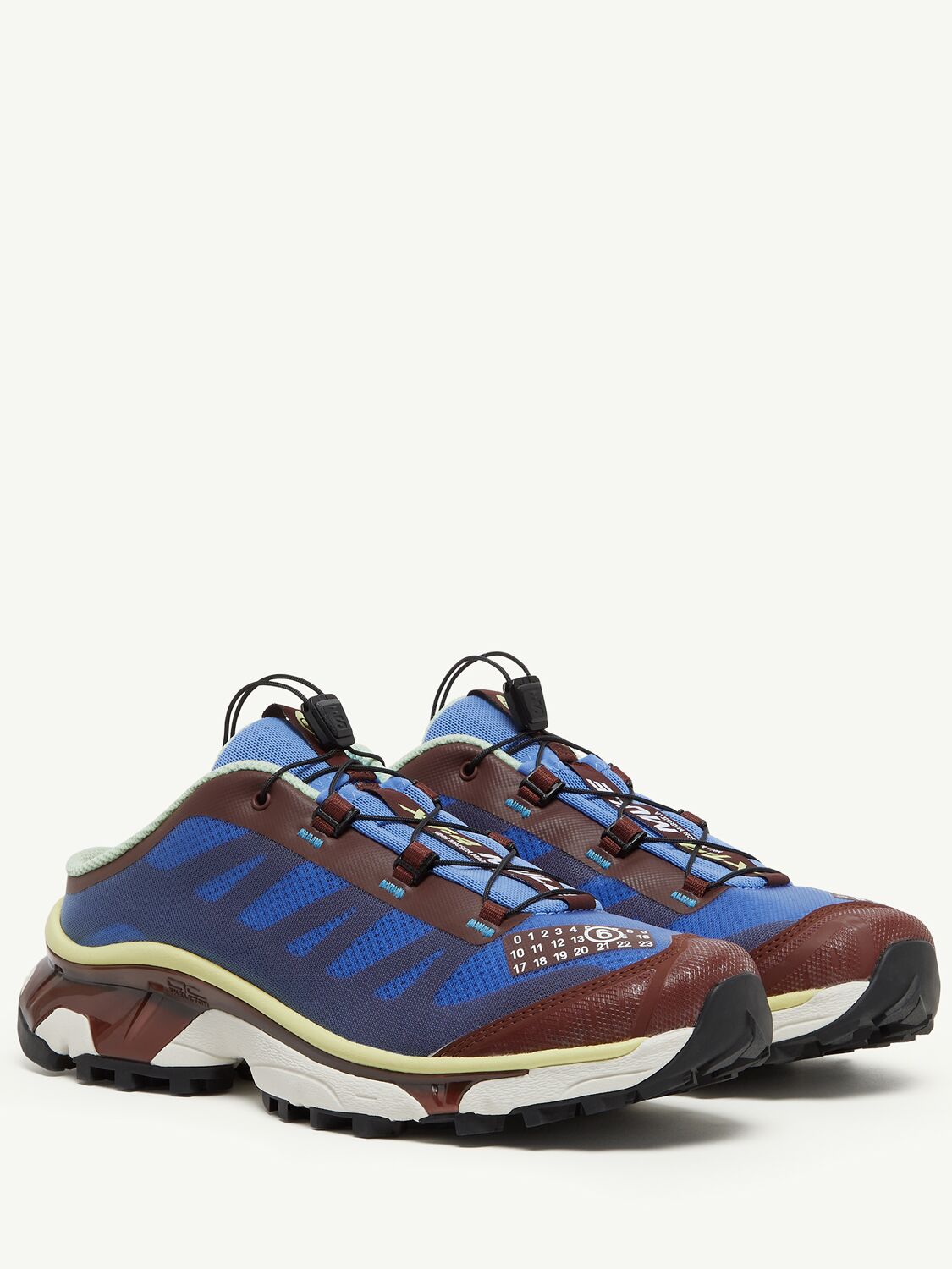 Shop Mm6 Maison Margiela Xt Mule 4 Mm6 X Salomon Sneakers In Blue/brown