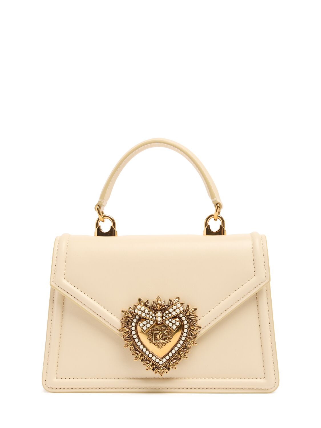 Sac À Main Mini En Cuir Devotion - DOLCE & GABBANA - Modalova