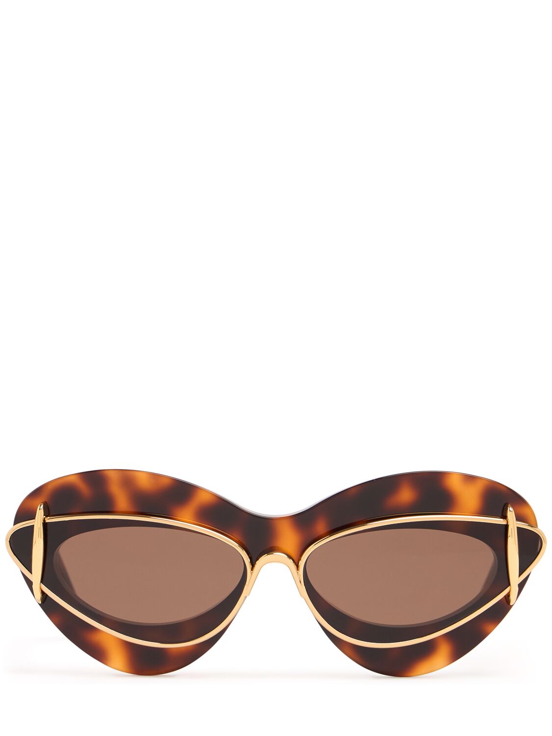 Lunettes De Soleil En Acétate À Double Monture - LOEWE - Modalova