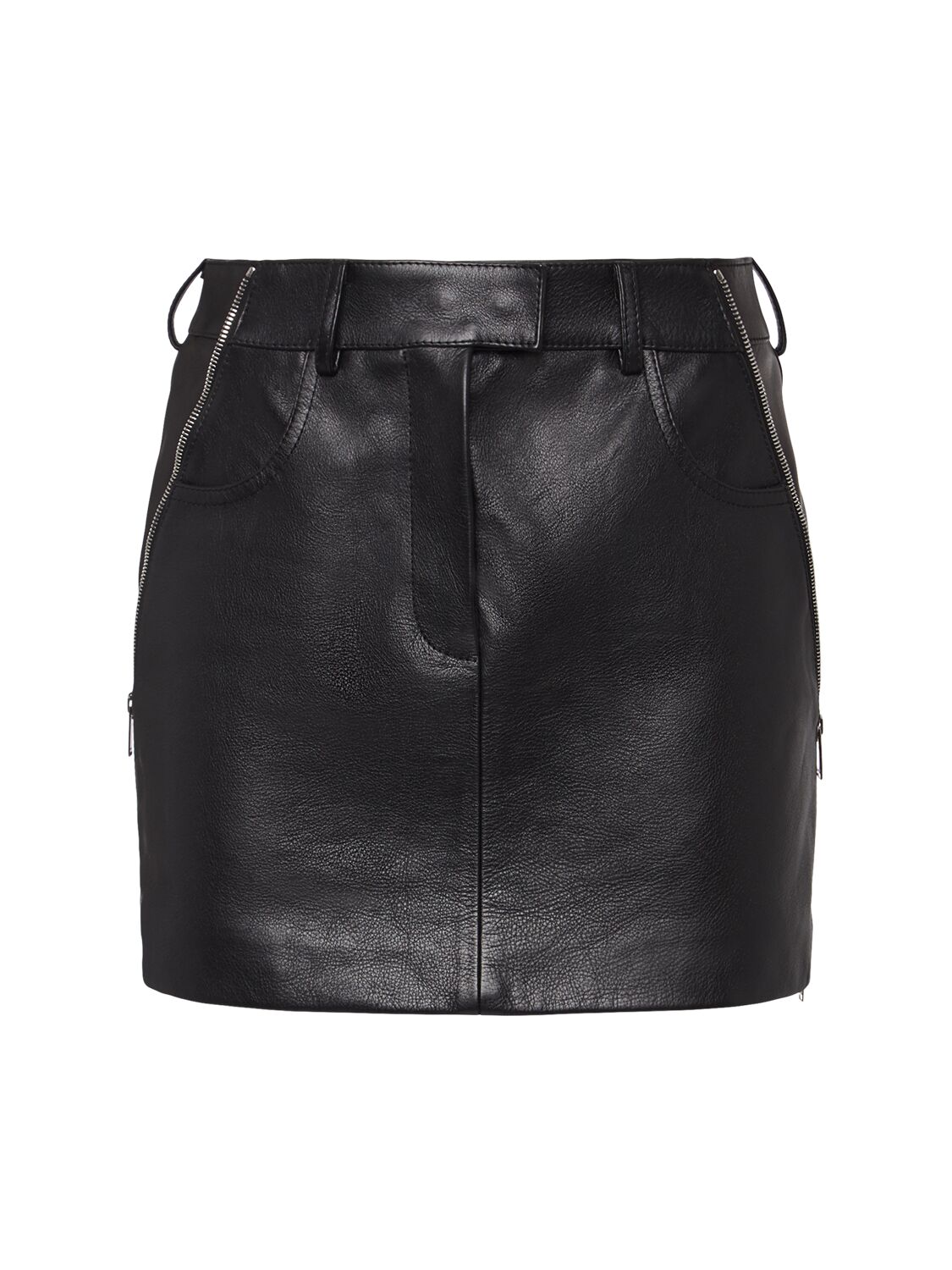 Jupe Courte En Cuir - MCQUEEN - Modalova