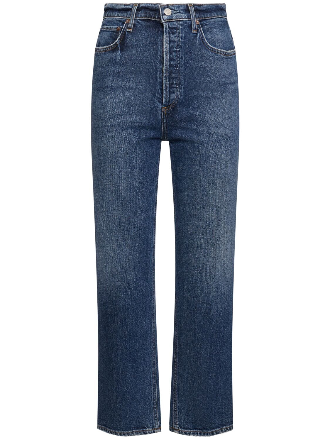 90's Pinch Waist Crop Denim Jeans