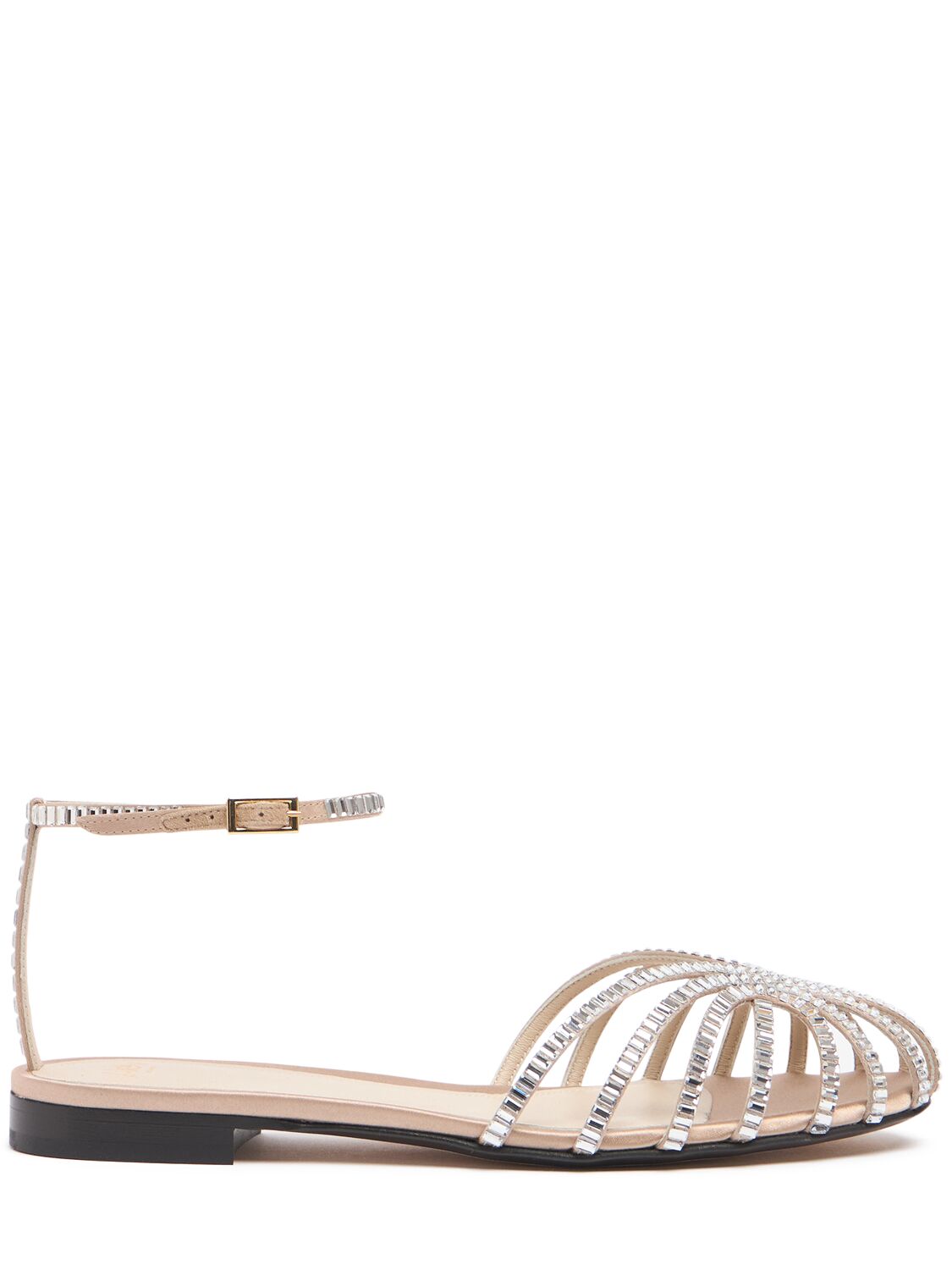 Chaussures Plates En Satin Embelli Rebecca 5 Mm - ALEVÌ - Modalova