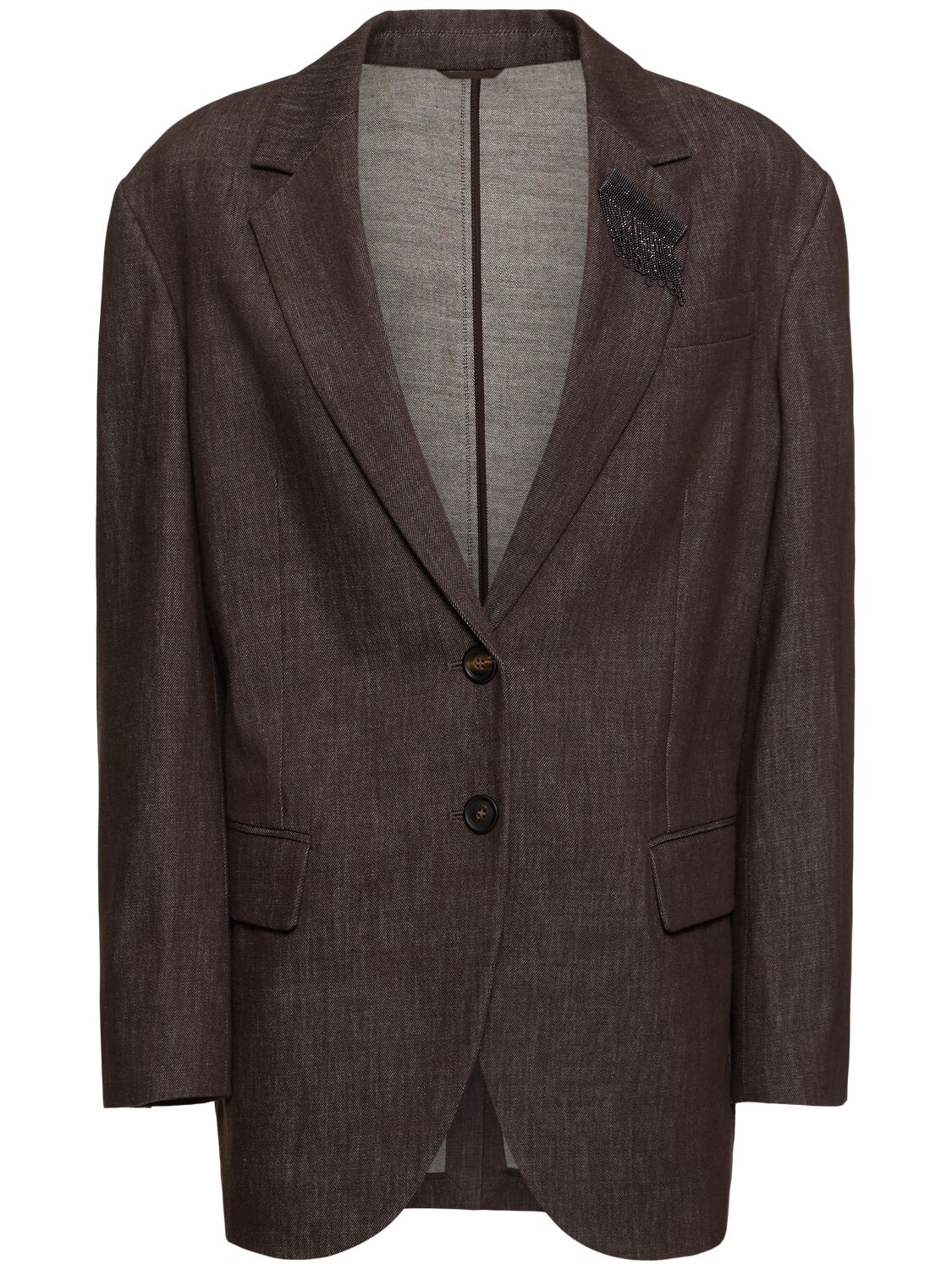 Blazer En Coton - BRUNELLO CUCINELLI - Modalova