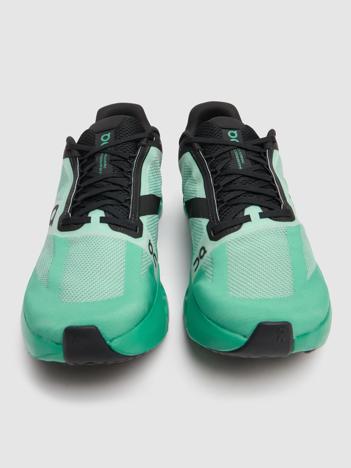 On Cloudsurfer Next Rubber-trimmed Mesh Running Sneakers In Mint/black
