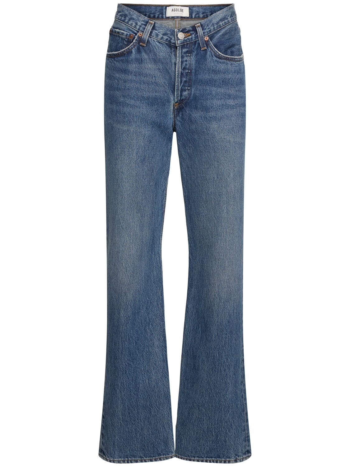 Kelly V-waist Straight Denim Jeans