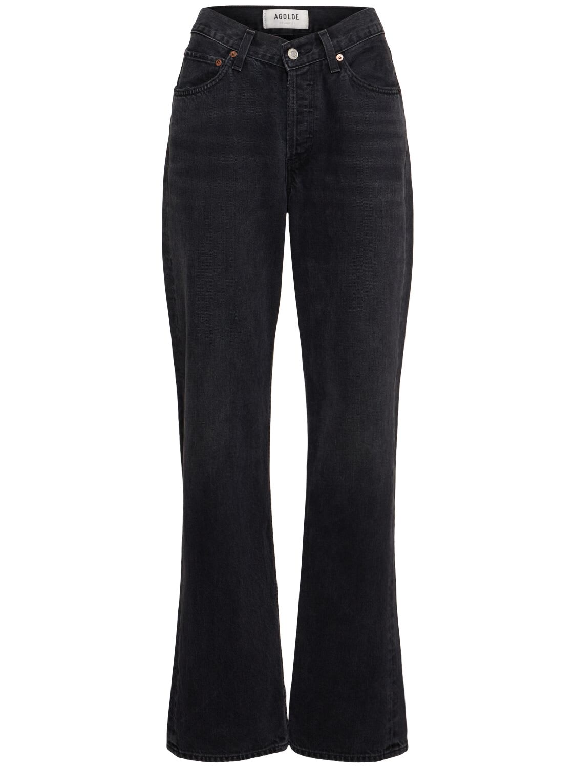 Kelly V-waist Straight Denim Jeans