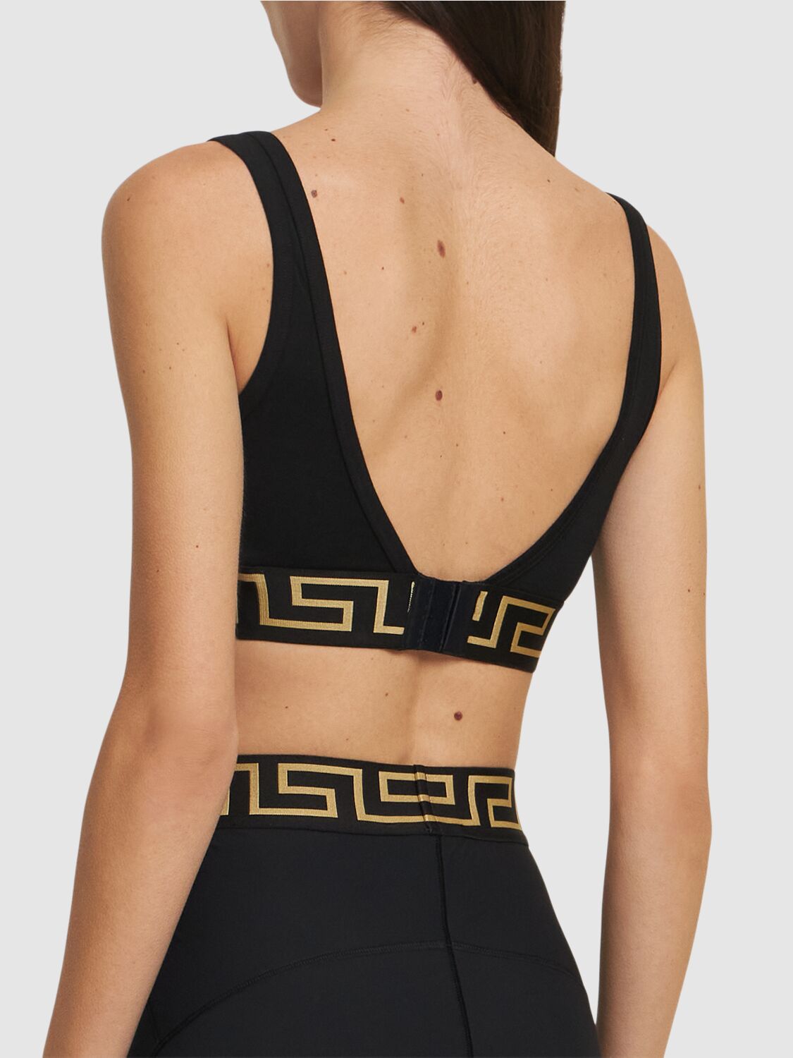 VERSACE GRECA STRETCH COTTON BRA 
