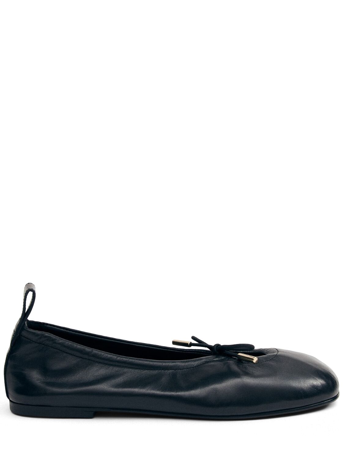 Rosalind Lace-up Leather Ballerina Flats