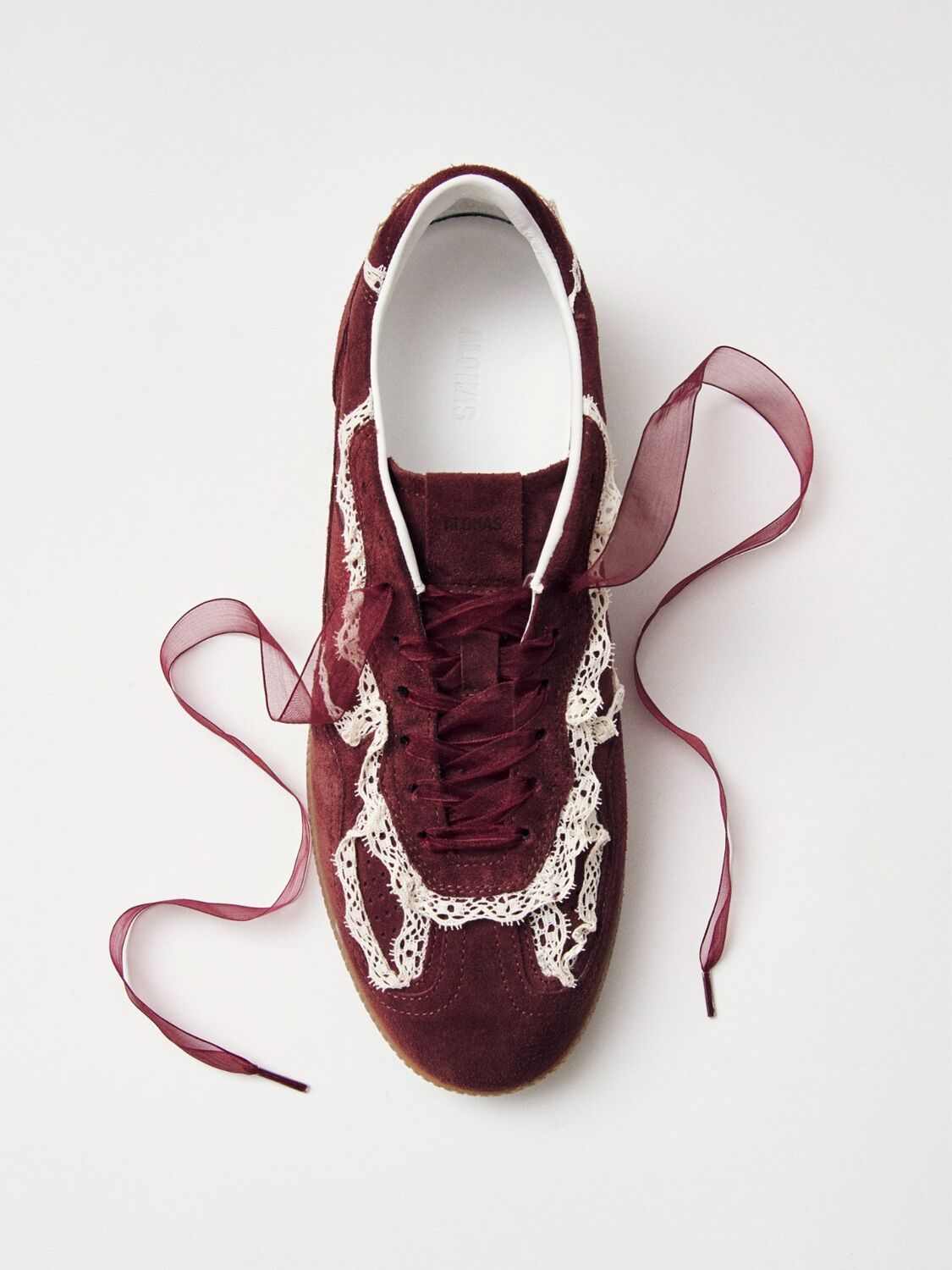 Alohas Burgundy Leather Tb 490 Crochet Sneakers