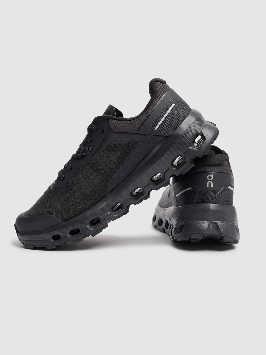 On Womens Black Black F Cloudvista 2 Mesh Low-top Trainers In Black