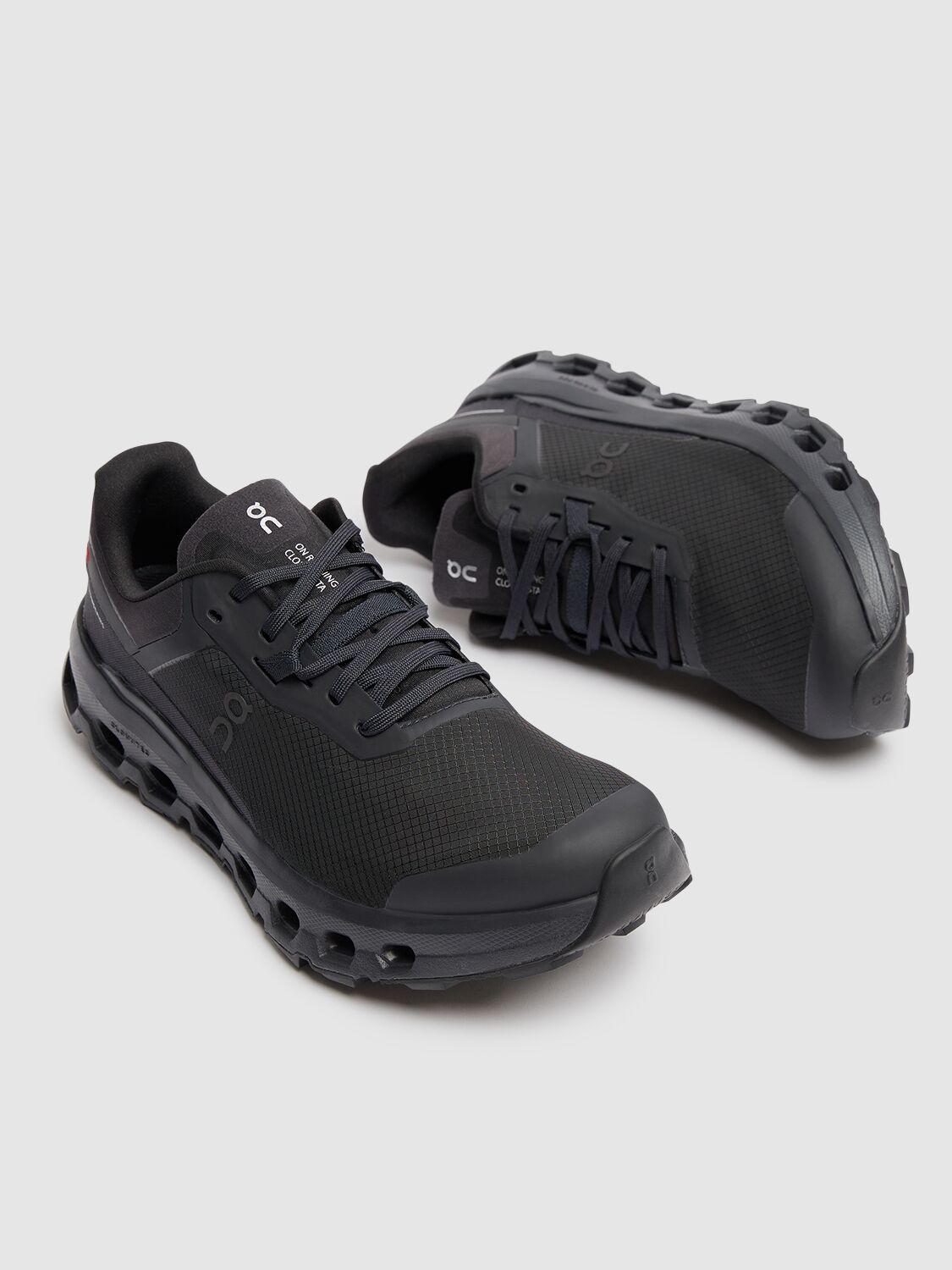 On Womens Black Black F Cloudvista 2 Mesh Low-top Trainers In Black