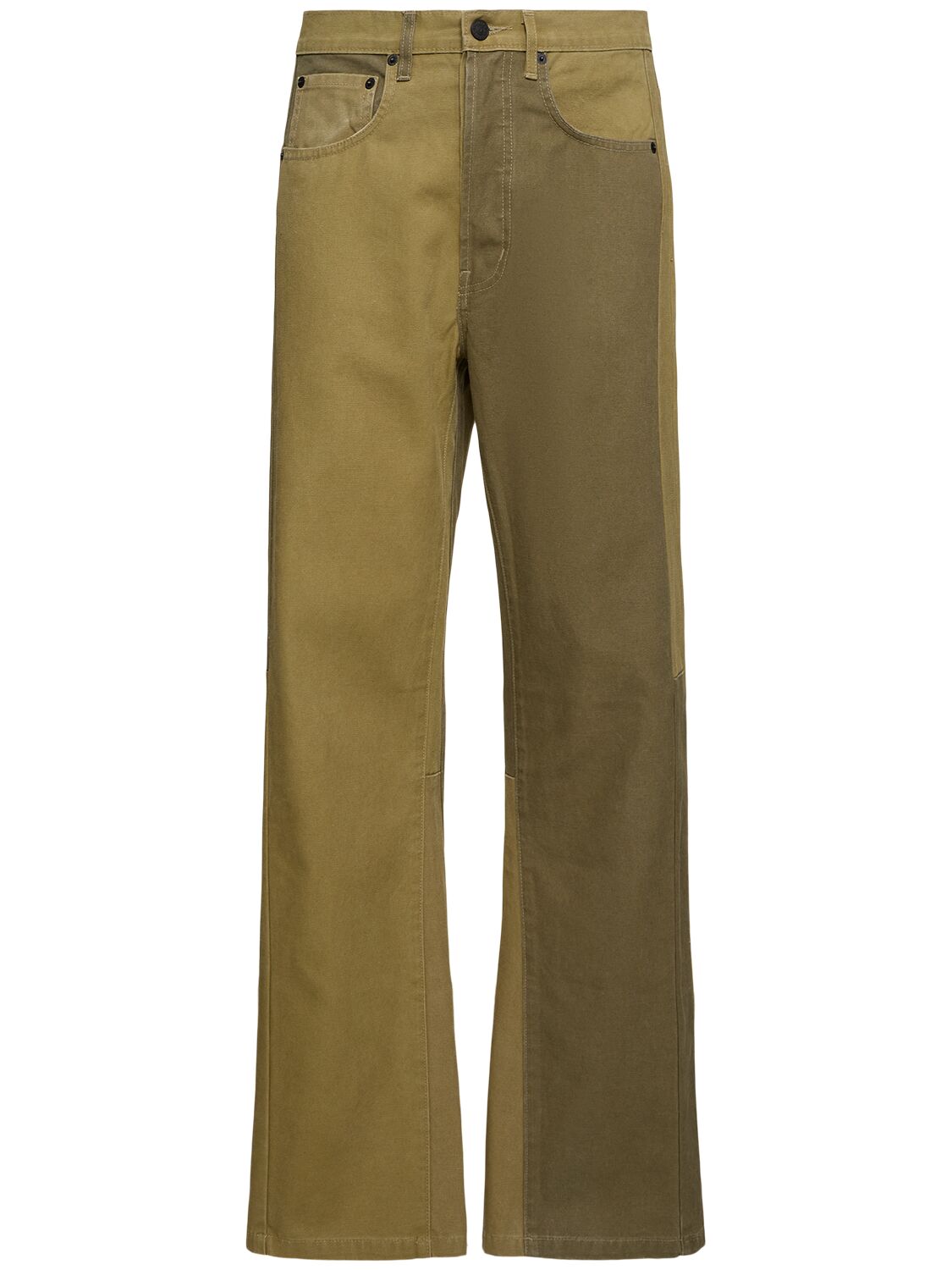Gallery Dept. Ventura Colour Block Denim Jeans In Green