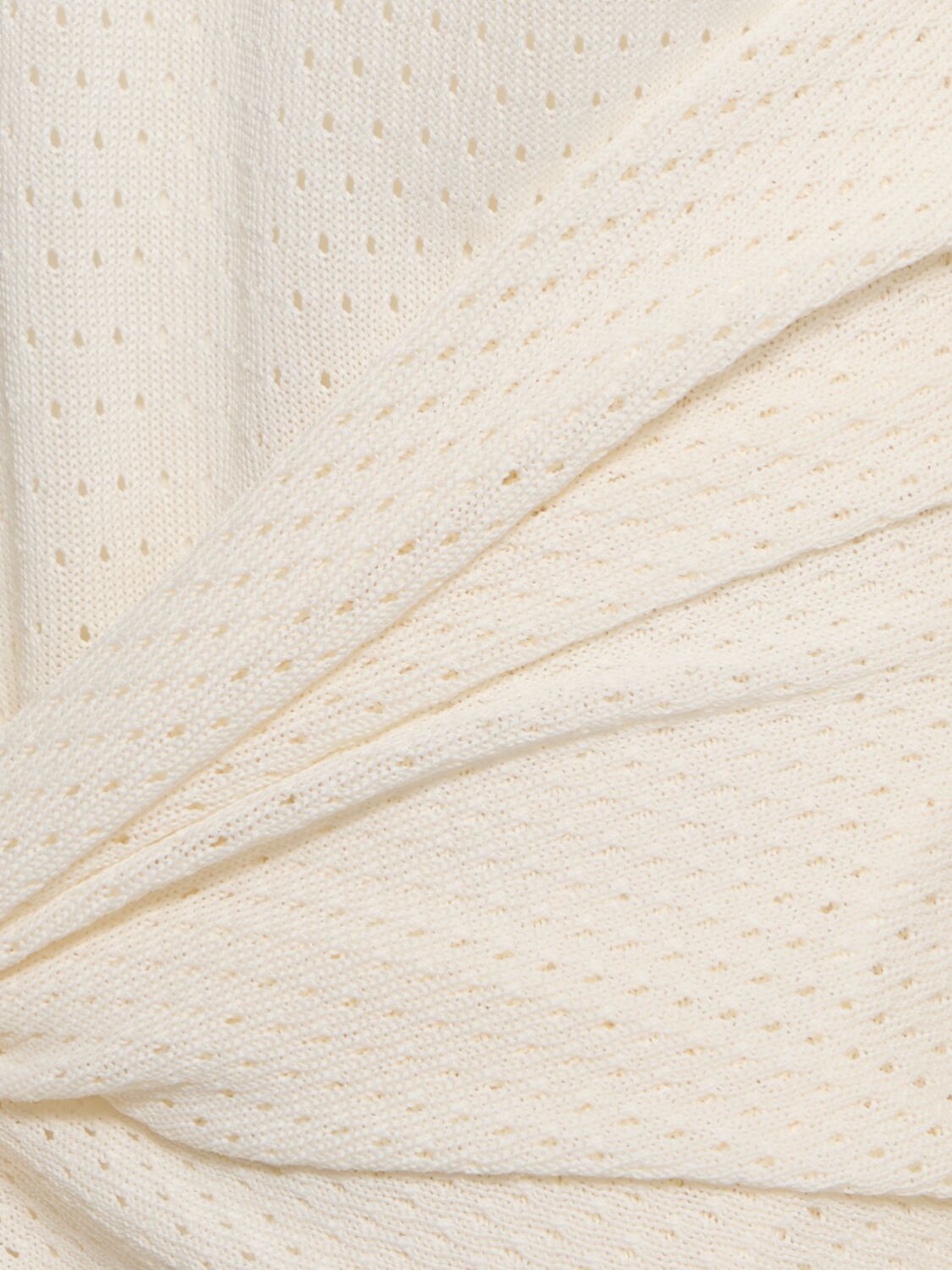 Attico Openwork Mini Dress In White