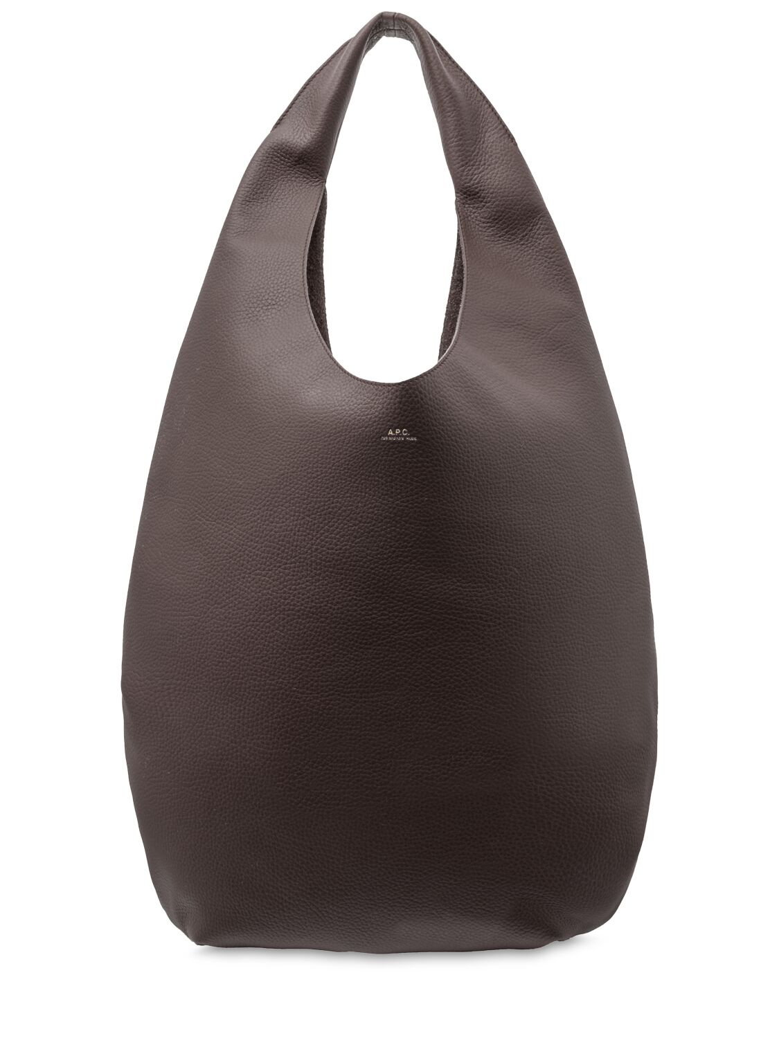 Sac Cabas En Cuir Grainé Le Neige - A.P.C. - Modalova