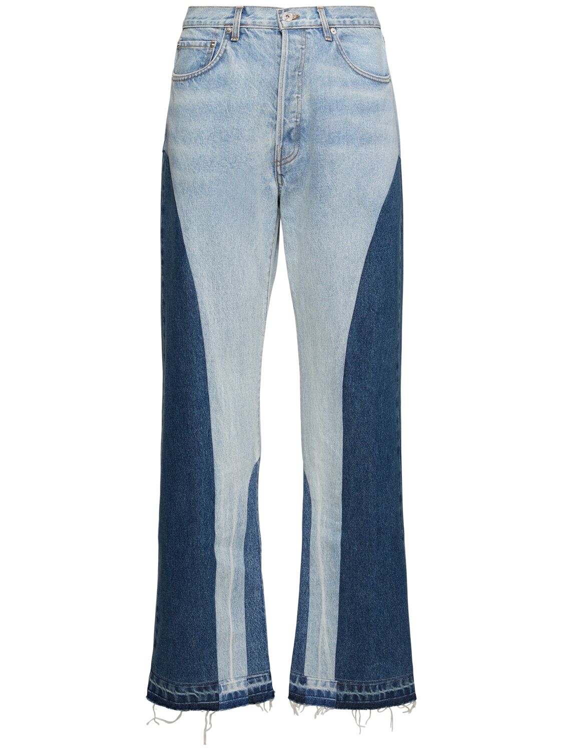 Gallery Dept. Trent Colour Block Denim Jeans In Blue