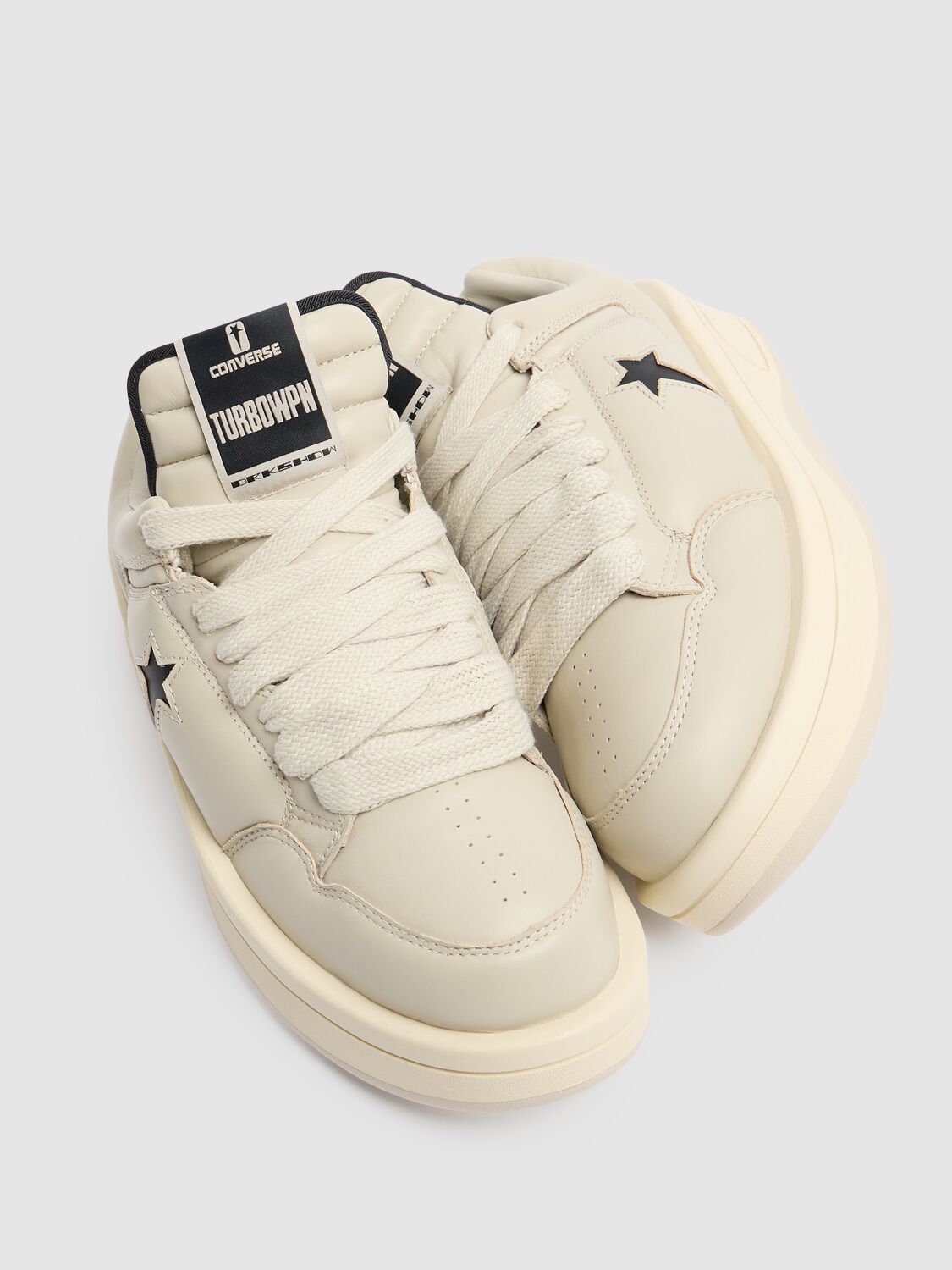 Shop Drkshdw X Converse Turbowpn Leather Sneakers