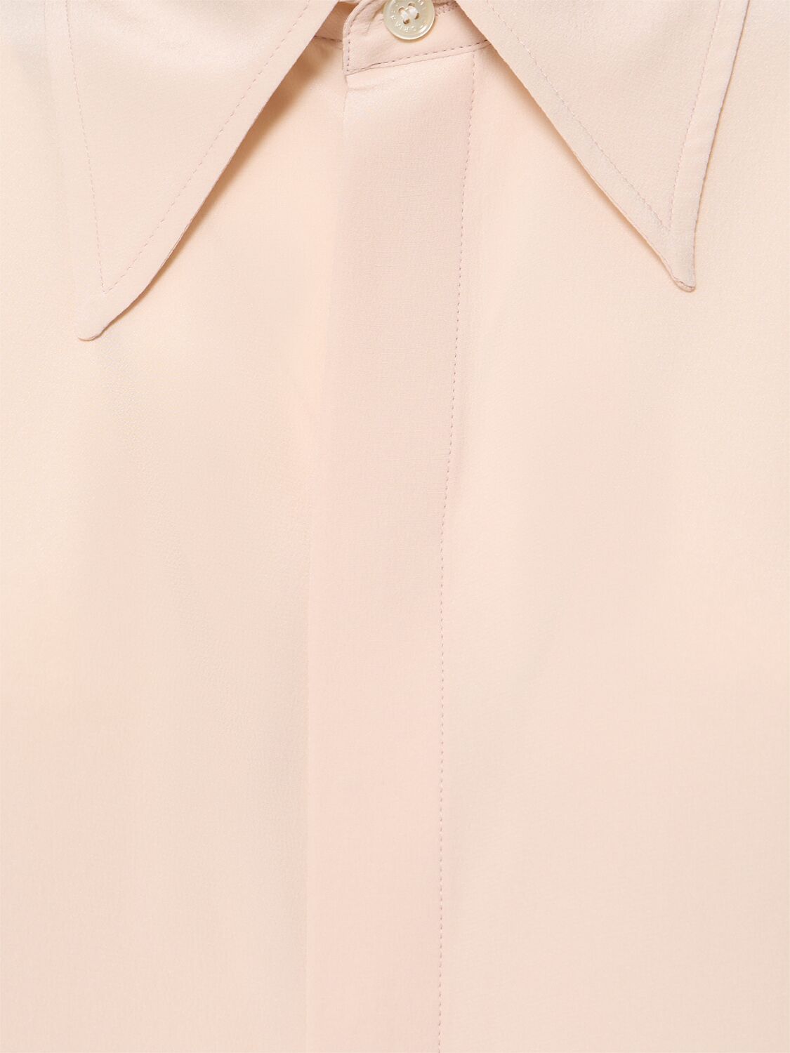 Shop Victoria Beckham Blouson Silk Shirt In Pink