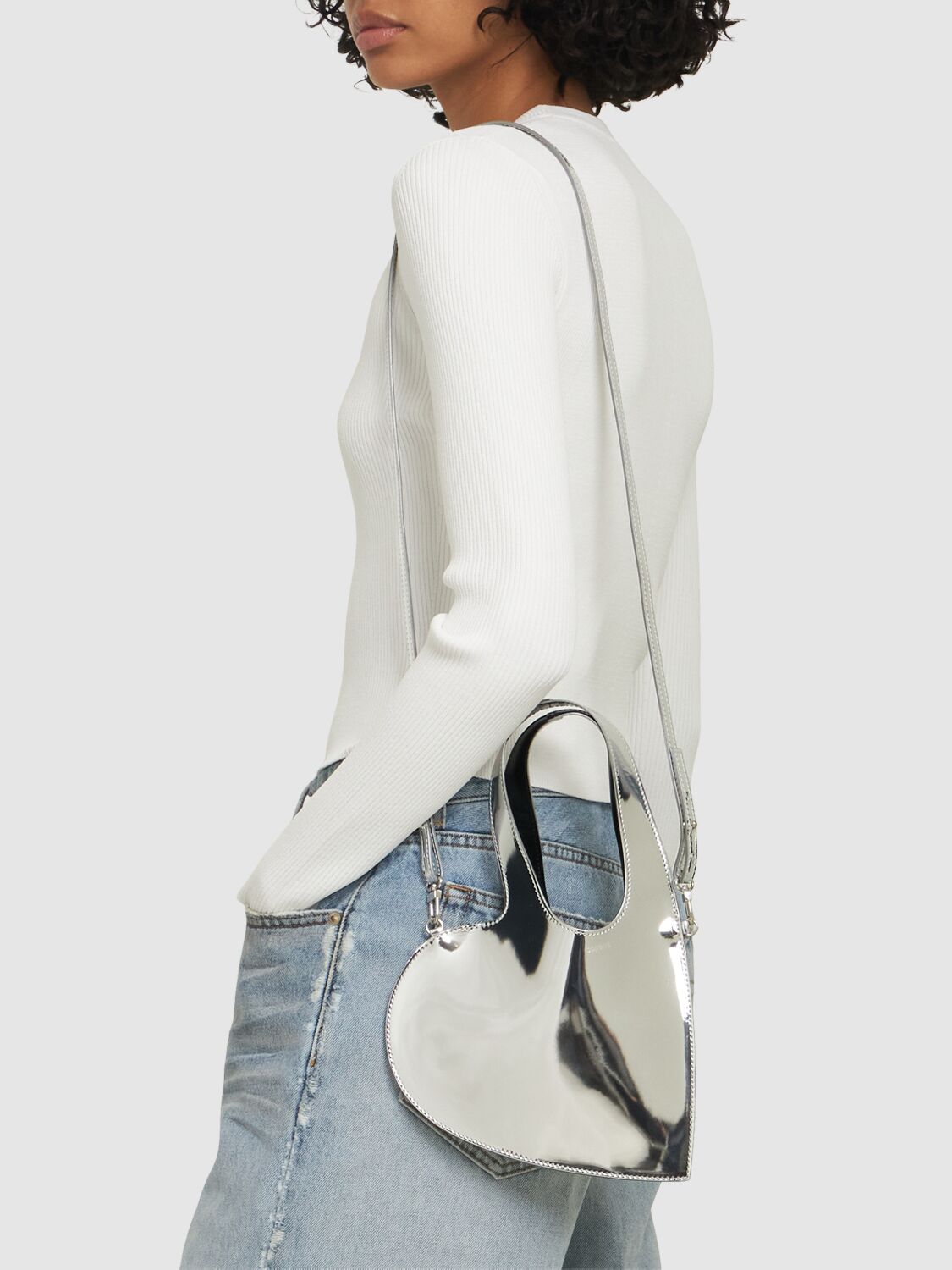 COPERNI BABY HEART MIRRORED CROSSBODY TOTE BAG 