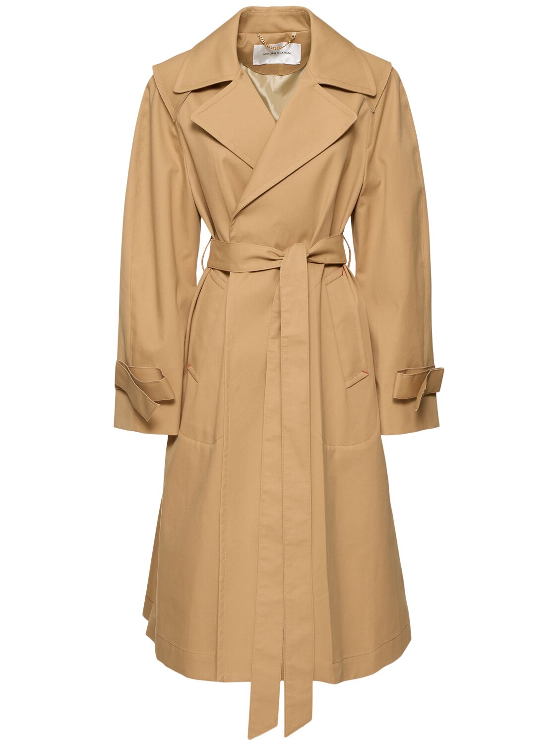 VICTORIA BECKHAM COTTON RAGLAN TRENCH COAT 