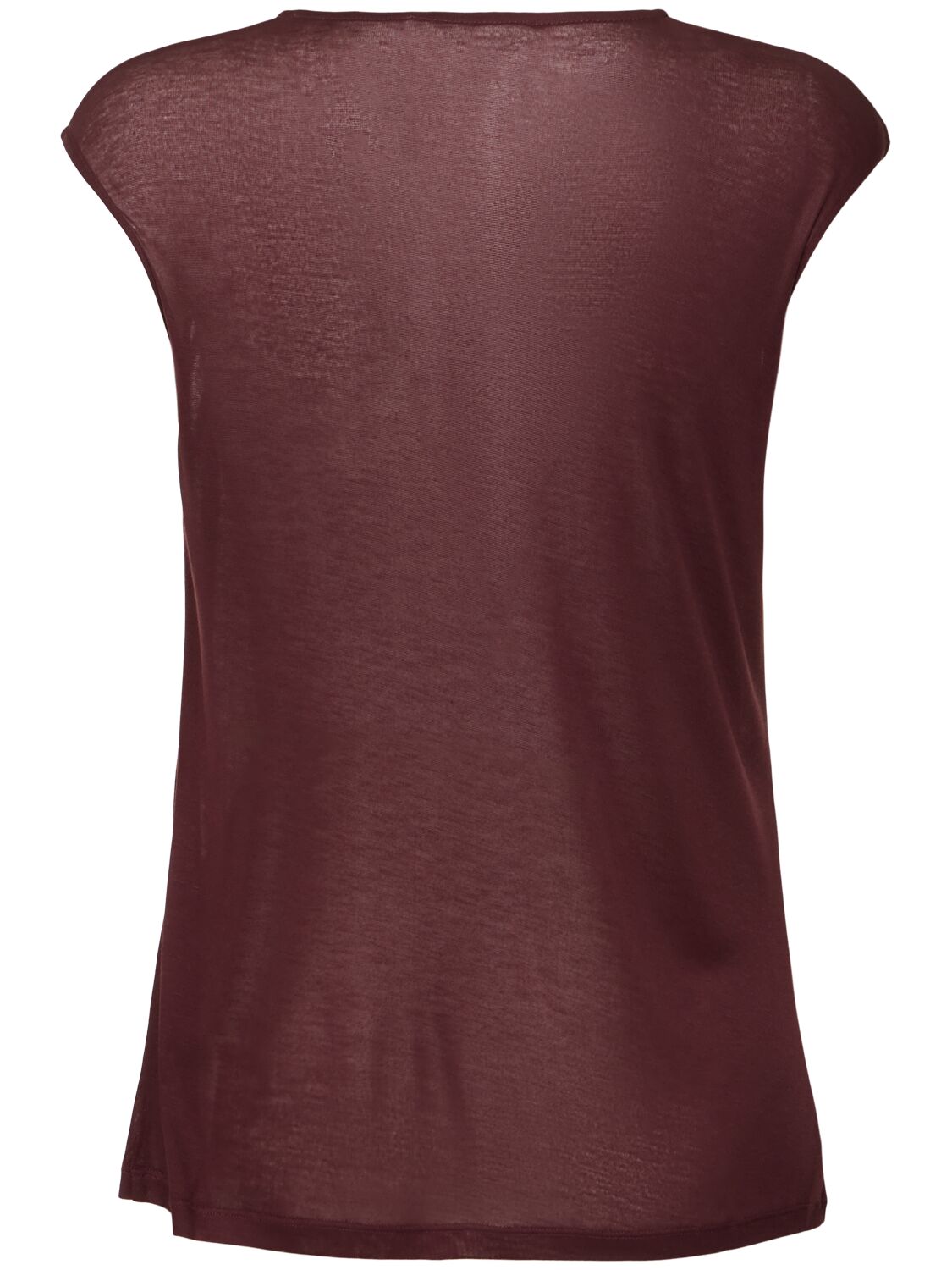 VICTORIA BECKHAM ASYMMETRIC DRAPED TANK W/ KNOT 