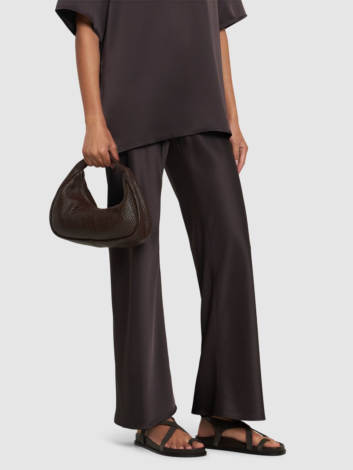 Shop A.emery 20mm Jalen Leather Sandals In Dark Brown