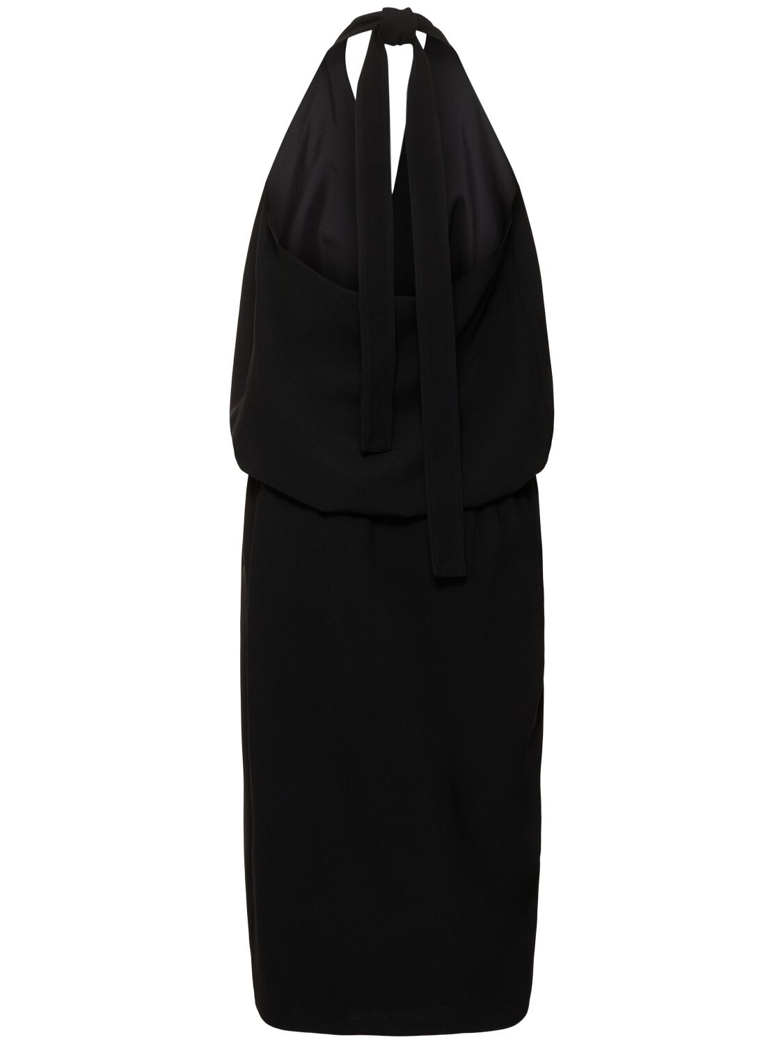 16arlington Vide Crepe Midi Dress In Black