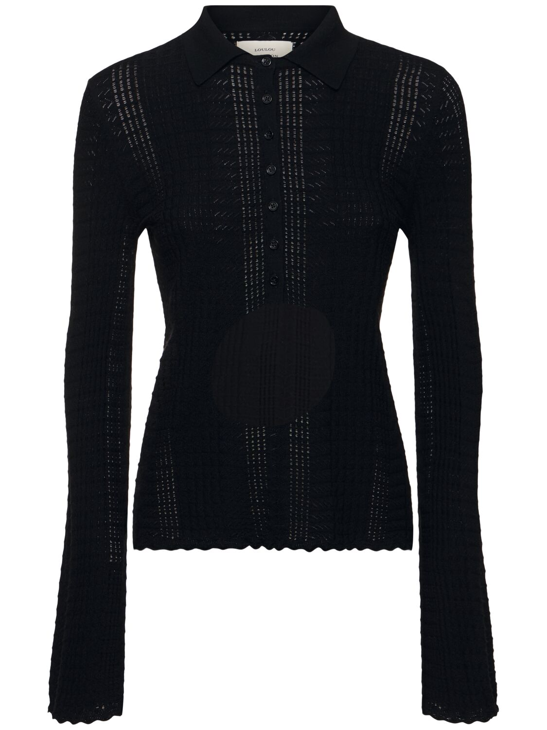 Tiha Fine Knit Polo Sweater